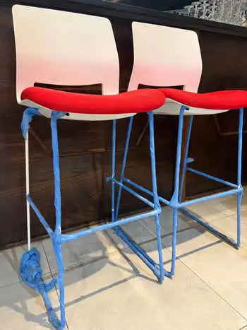2 tabourets de bar Lorell Arctic – Rouge/Blanc, View more
