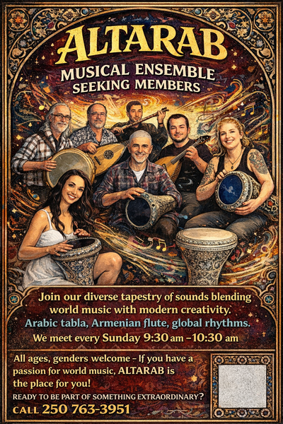 ALTARAB Musical Ensemble Seeking Members, View more