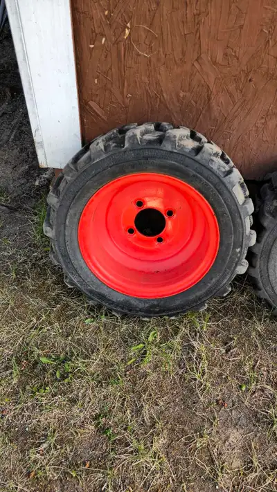 I have 2 kubota tires/ rims of of a front load kubota tractor. Rims are in good shape, but tires are...