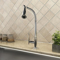 New Homdox Sink Faucet Sngle Handle, Rotatable Pull Down Sprayer