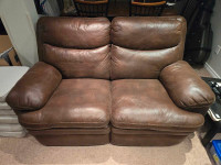 Leather Recliner Loveseat