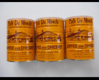 Cafe Du Monde Decor Display Coffee Cans Set of 3