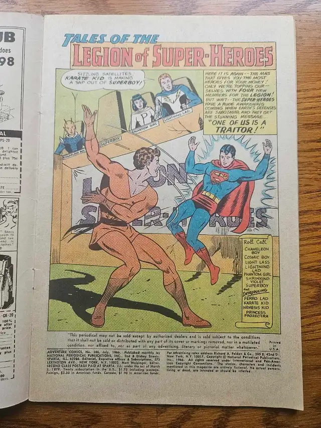 Adventure Comics #346 (1966) Legion of Super-Heroes [Key Issue] in Comics & Graphic Novels in Kingston - Image 6