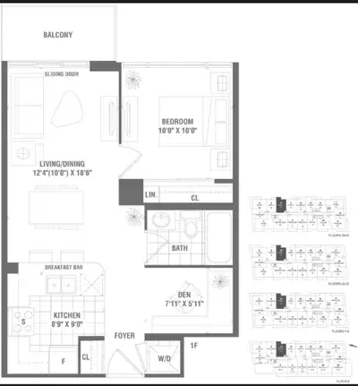 pearl condo at 4955 yonge st 1+den 2bathroom 643sqf with parking /locker 590k 1+den 582sqf $550k no...