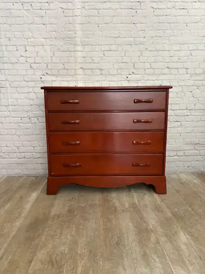 Vintage Wood 4 Drawer Dresser (2 Available), View more