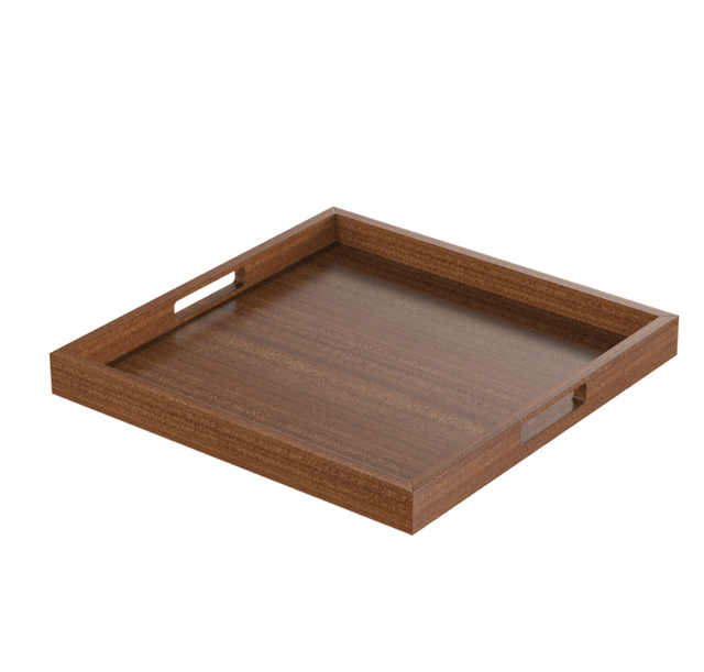 Pottery Barn Real Mahogany Sqaure Tray in Home Décor & Accents in City of Toronto - Image 3