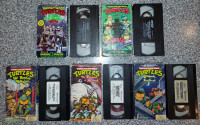 Bundle of 5 Teenage Mutant Ninja Turtles VHS tapes
