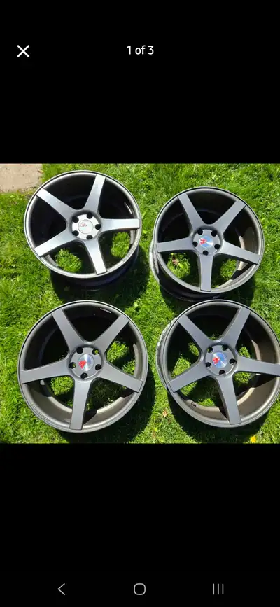 $500 This M550 Wheel Features: Classy 5-spoke design Cast Aluminum Alloy construction Dolphin Grey F...