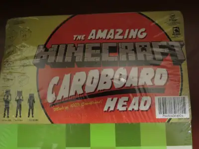 Amazing Minecraft Cardboard Head Mask, View more