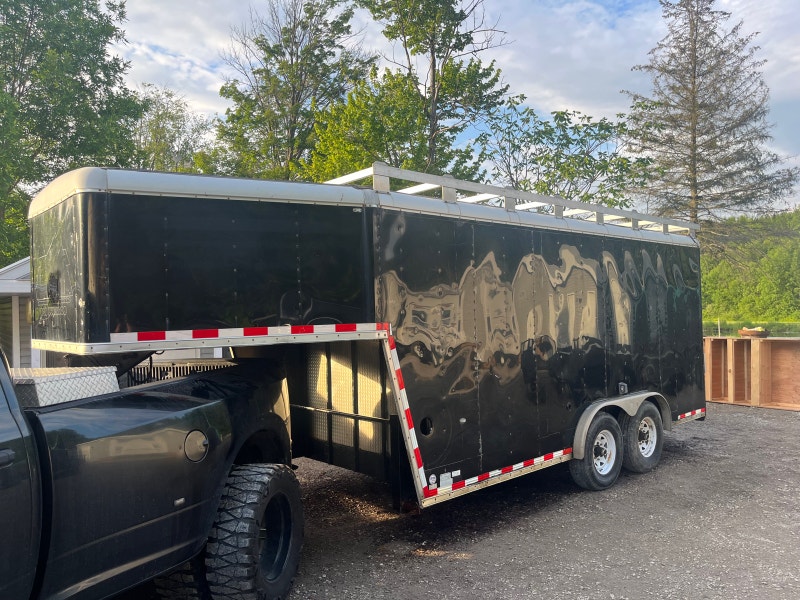7.5x16 7ton Goose neck enclosed trailer Cargo & Utility Trailers Barrie Kijiji