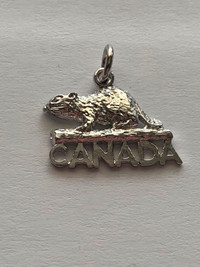 Sterling Silver Canada Beaver Charm