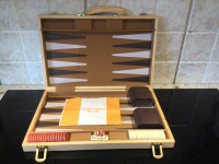 Backgammon boite en bois   jeu game vintage