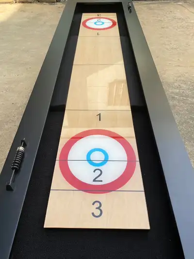 Curling Shuffleboard Tables ready for pick up or delivery, View more