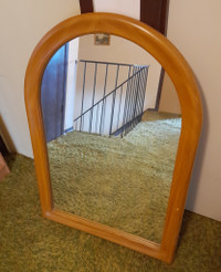 Large Wooden Framed Mirror 40" x 28"