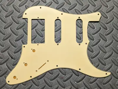 #3 Smoked out Cream Fat Stratocaster Pickguard, View more