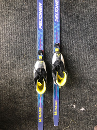 Kids cross country skis and boots (size 4.5)