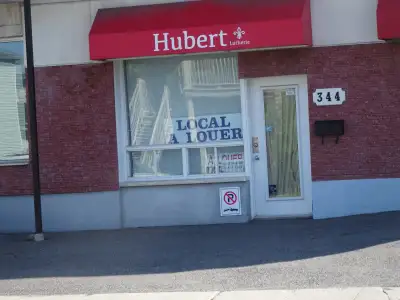 Local commercial à louer, bien situé, rue Notre-Dame à Drummondv
