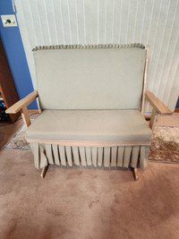 Beautiful Wooden Glider Rocking Bench 46in x 28in x 39in Tall