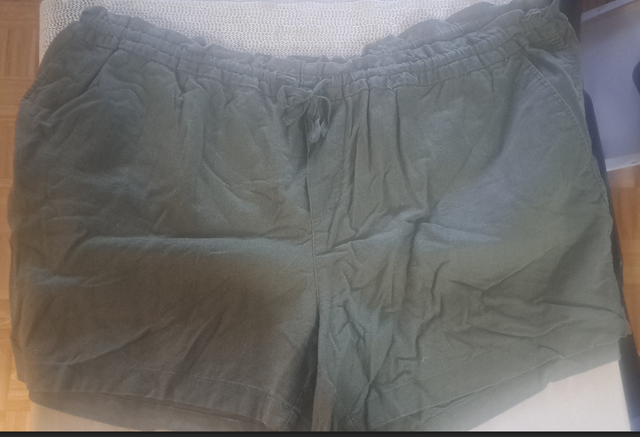 Women's 3X Linen Short Faded Glory (H1Y 3E9)