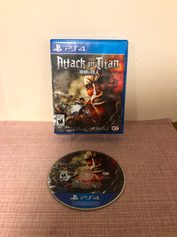 Attack on Titan PS4 Sony PlayStation 4 Complete in Box CIB 2016