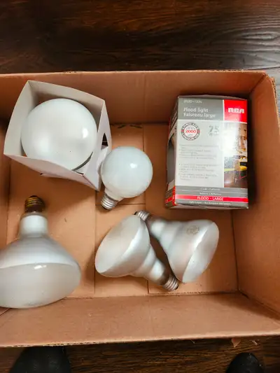Floodlight bulbs, new and used, View more