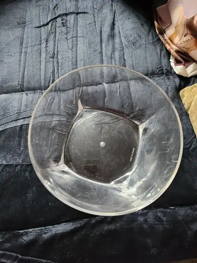 Clear White Fruit Bowl, View more