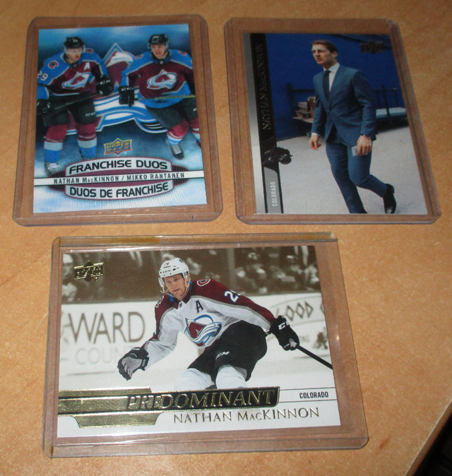 ( 3 )  Nathan MacKinnon Upperdeck Hockey Cards in Arts & Collectibles in Gatineau
