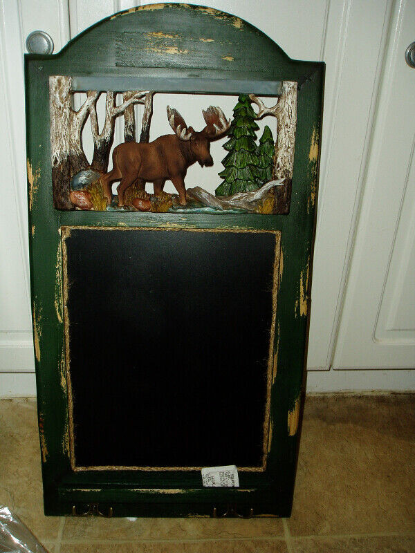 MOOSE CHALKBOARD/COAT RACK NEW $30 EACH in Home Décor & Accents in St. Catharines - Image 2