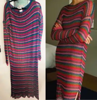 Zara Knit Multi Colour Dress, View more