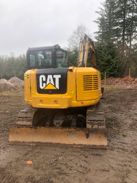 Caterpillar 308E2 2018 excavator for sale only 2127 hours, rubbe