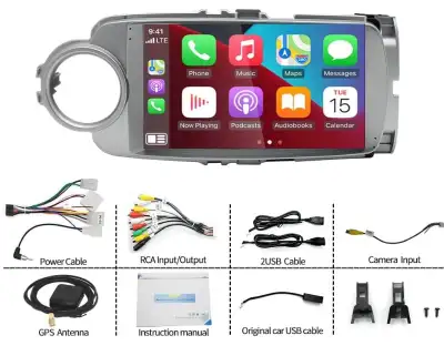 Android 13.0 Double Din Car Stereo for Toyota Yaris 2012-2017 9 Inch HD Touch Screen Car Audio Multi...