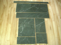 BLACK 3/8 INCH THICK CERAMIC TILES VARIOUS SIZES FOR SALE