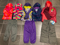 EUC size 4-6 spring/fall/winter jackets/rain-snowpants Braeside