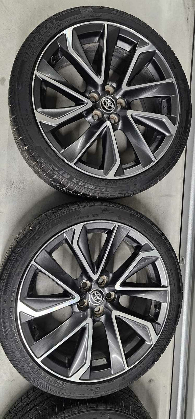 Toyota corolla OEM rims and All Season Tires 225/40R18 in Tires & Rims in Markham / York Region - Image 2