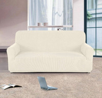 New Couch Cover Stretch 1-Piece Oversized Sofa Slipcover Jacquar