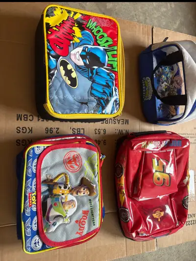KIDS LUNCH BAGS $10. FOR ALL 4., View more