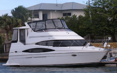 The Carver 366 Motor Yacht is known for delivering exceptional onboard space and comfort. Its flybri...