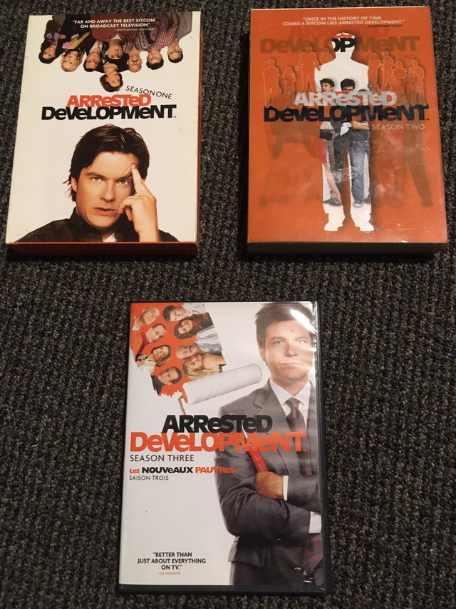 Arrested Development DVD Box Sets Season 1/2&3 $30 in CDs, DVDs & Blu-ray in Kawartha Lakes