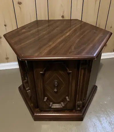 Side or end table octagon wood, View more