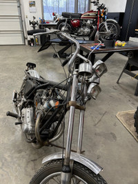 Vintage chopper bars headlights 