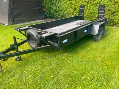 UTILITY/ATV TRAILER DIMENSIONS IN PICS WILL FIT 2 OLDER ATVS BEARINGS SERVICED 2 YEARS AGO IN STORAG...