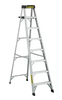FEATHERLITE 8' 8Ft Step Ladder Extra HD 300LB Rating Aluminium