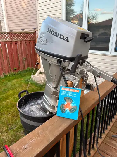 Honda 9.9 outboard, long shaft, View more