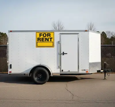 12 foot enclosed trailer for rent