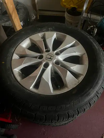 Honda CR-V BFGoodrich all season tires and rim bought from costco, receipt is available if needed. U...