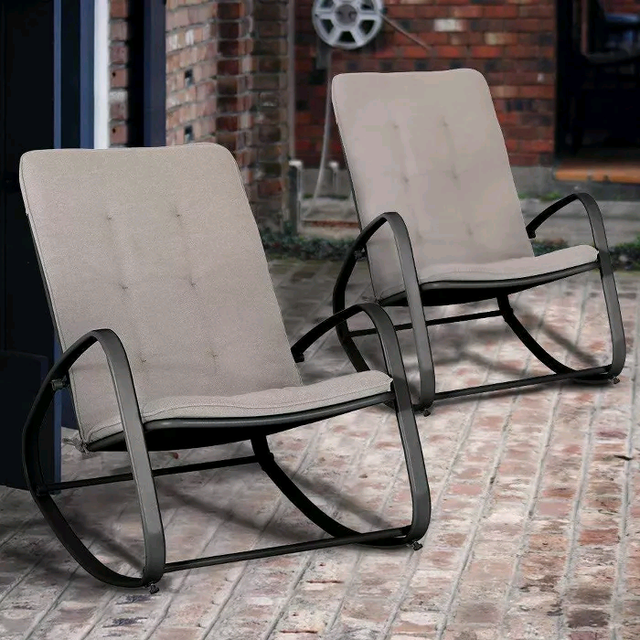 New 3 pc Patio Modern Rocking Chair - Blue- Captiva Designs in Patio & Garden Furniture in Mississauga / Peel Region - Image 4