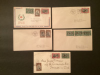 1939 - First Day of Issue Canadian postage stamp envelopes.