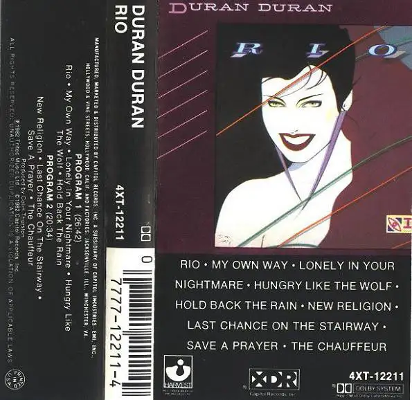 Duran Duran   --   Rio  (1982)   ** CASSETTE AUDIO / TAPE in CDs, DVDs & Blu-ray in City of Montréal - Image 2