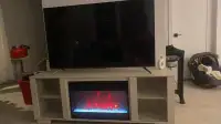Meuble tv foyer artificiel
