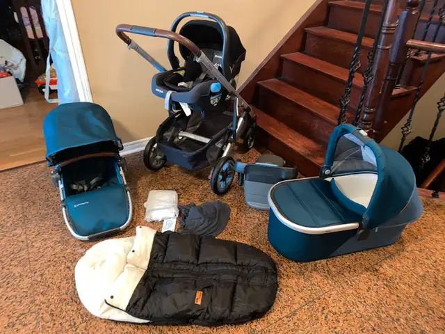 V2 Uppababy Cruz stroller with bassinet  in Strollers, Carriers & Car Seats in Markham / York Region - Image 8